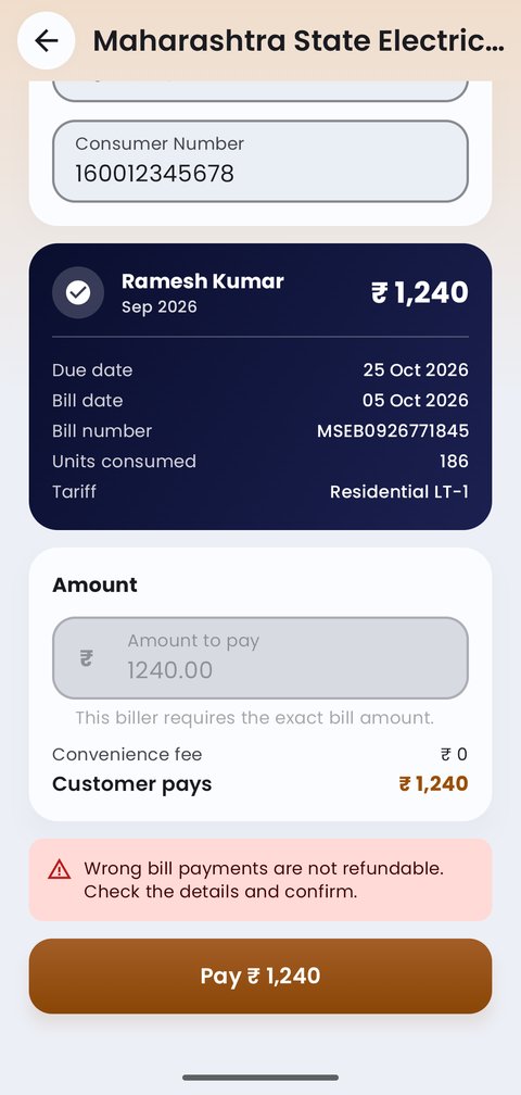 Bill payments (BBPS)