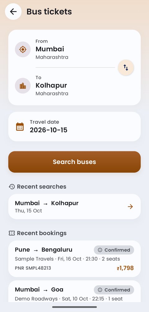 Bus, train and flight tickets