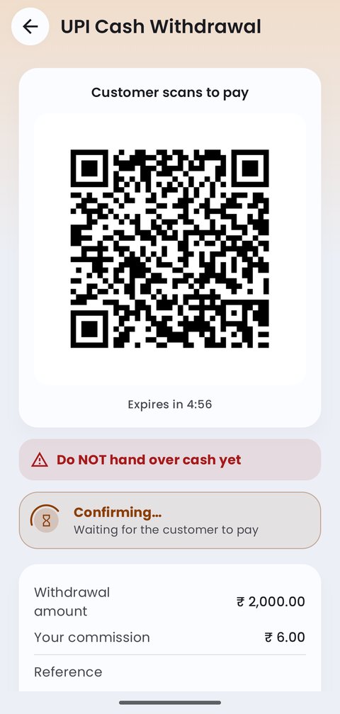 UPI ATM (cardless cash)