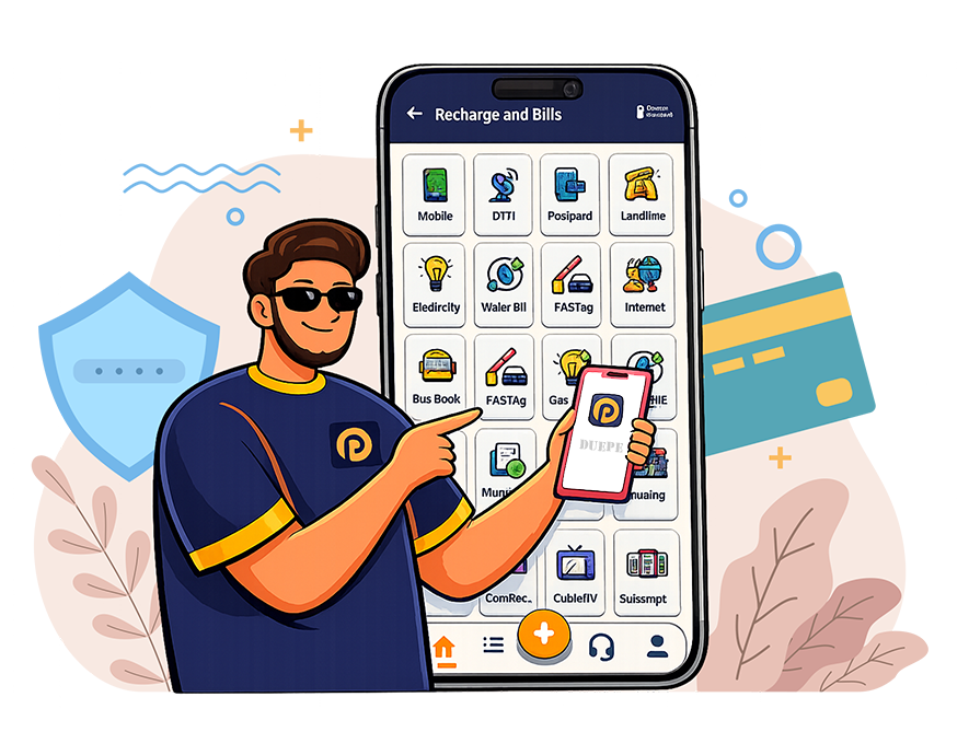 Duepe partner app live dashboard illustration